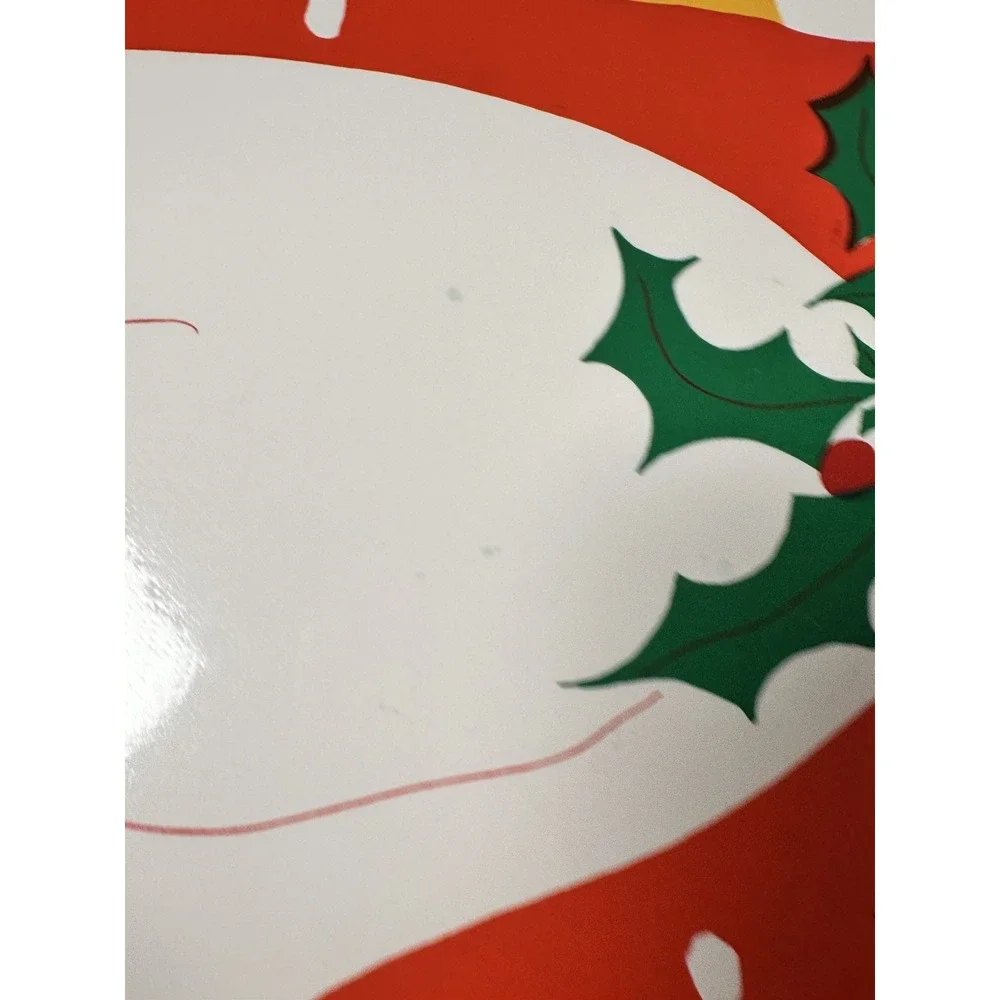 VTG Vinyl Christmas Placemats Duck Goose Holly Set of 5 Vera Neumann 80s 90s